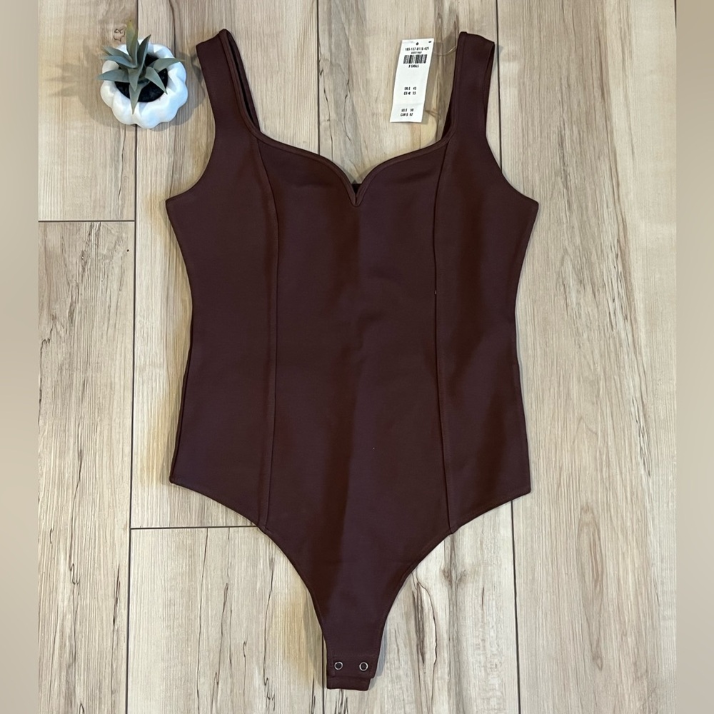 NWT Abercrombie & Fitch Bodysuit Size XS Chocolate Brown